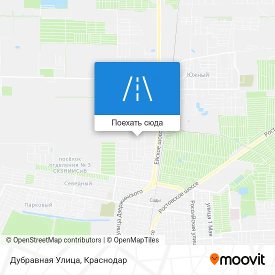 Карта Дубравная Улица