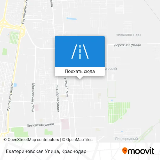 Карта Екатериновская Улица