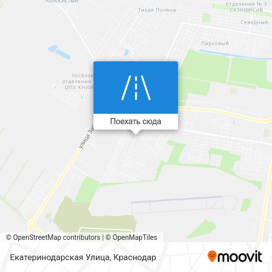 Карта Екатеринодарская Улица