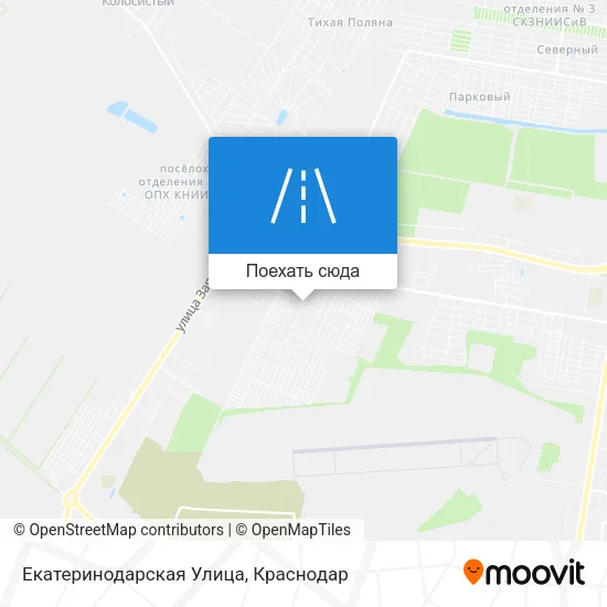 Карта Екатеринодарская Улица