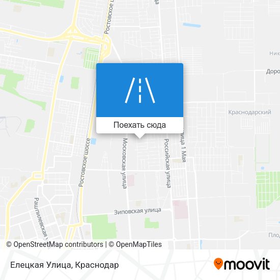 Карта Елецкая Улица