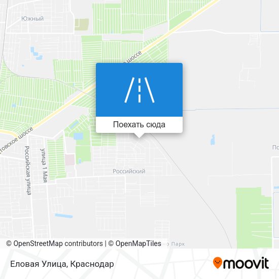 Карта Еловая Улица