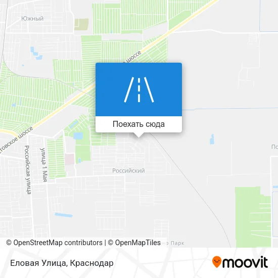 Карта Еловая Улица