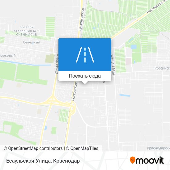 Карта Есаульская Улица