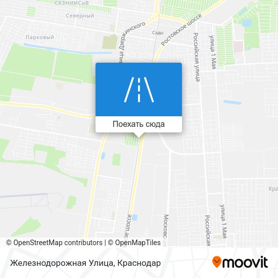 Карта Железнодорожная Улица