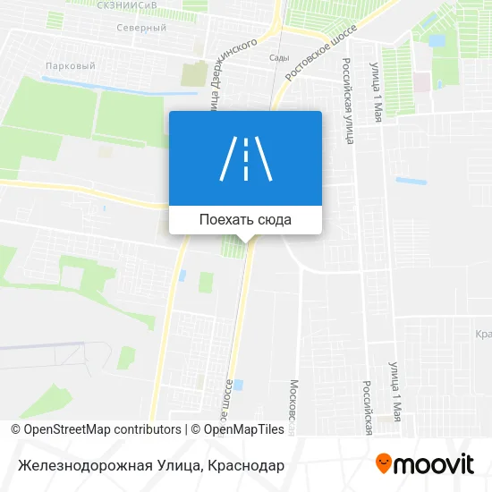 Карта Железнодорожная Улица
