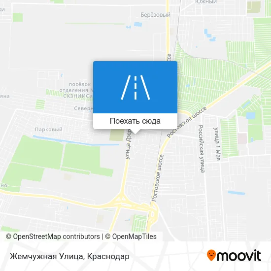 Карта Жемчужная Улица