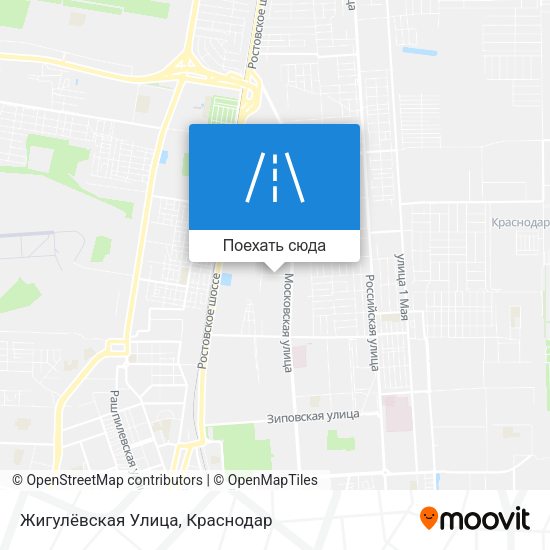 Карта Жигулёвская Улица