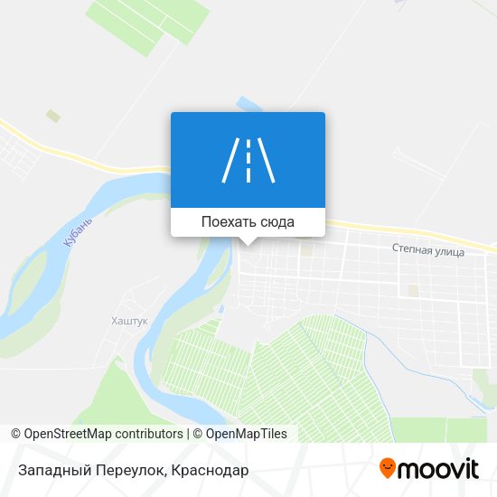 Карта Западный Переулок