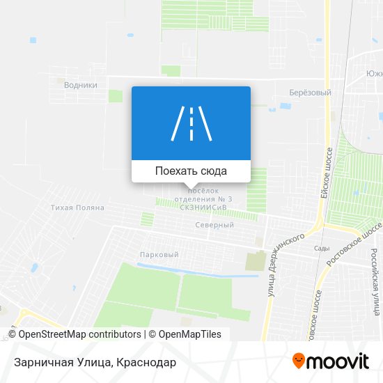 Карта Зарничная Улица