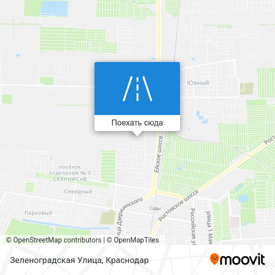 Карта Зеленоградская Улица