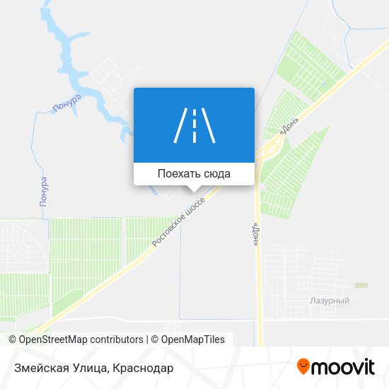 Карта Змейская Улица