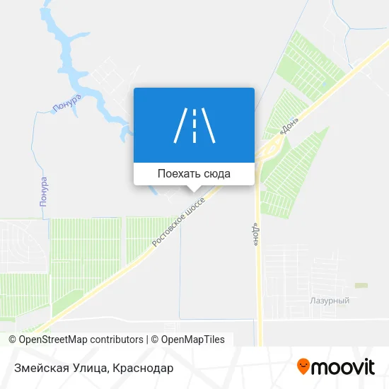 Карта Змейская Улица