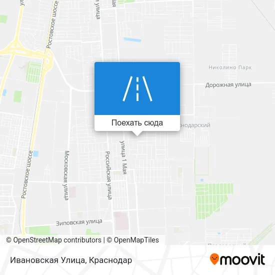 Карта Ивановская Улица