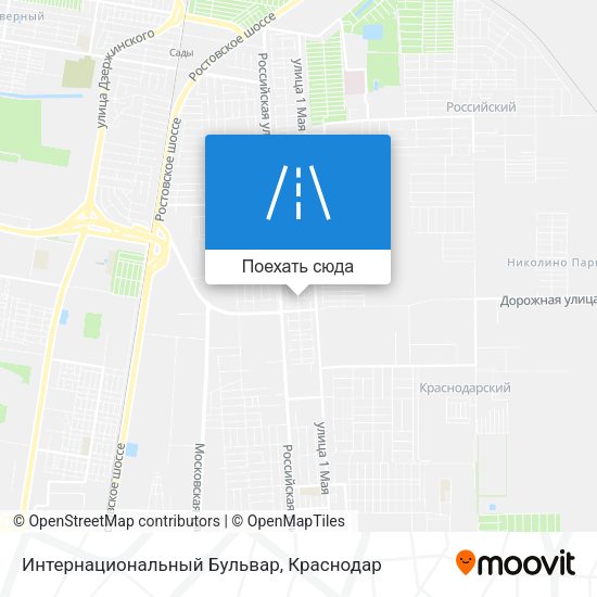 Карта Интернациональный Бульвар