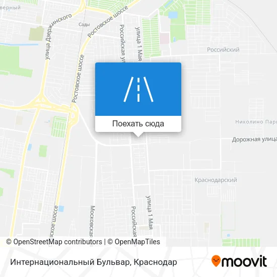 Карта Интернациональный Бульвар