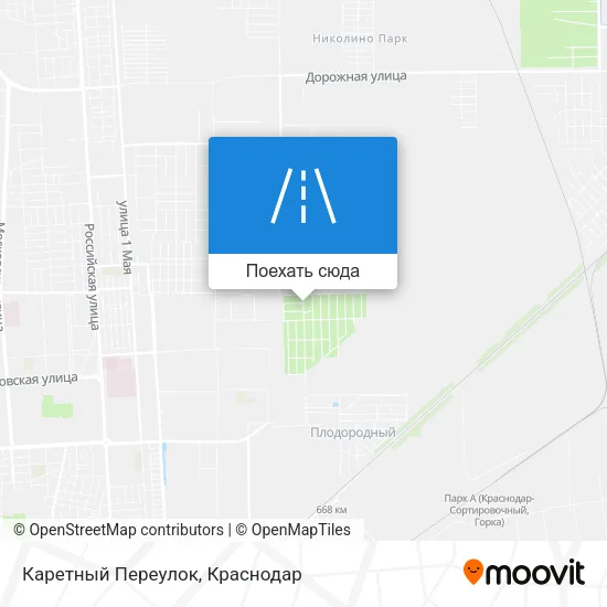 Карта Каретный Переулок