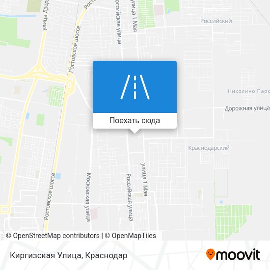 Карта Киргизская Улица