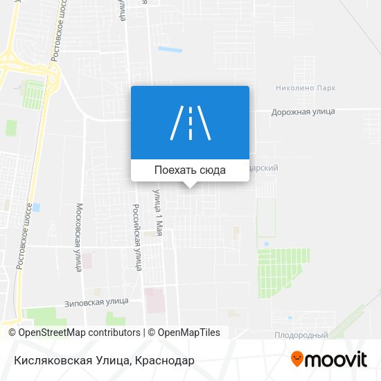 Карта Кисляковская Улица