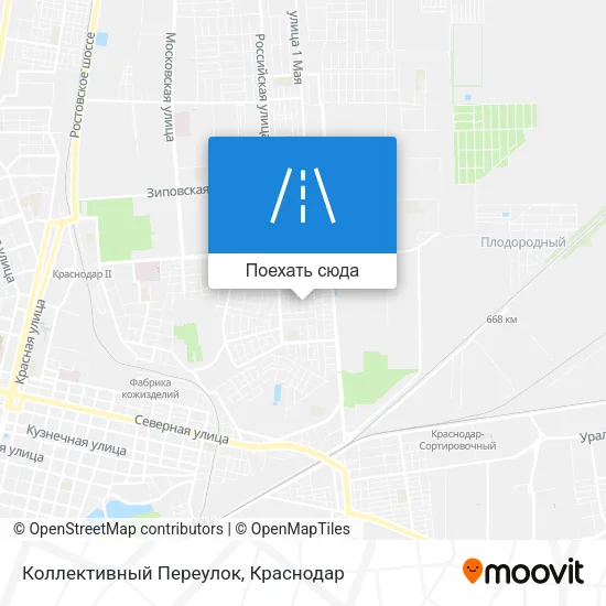 Карта Коллективный Переулок
