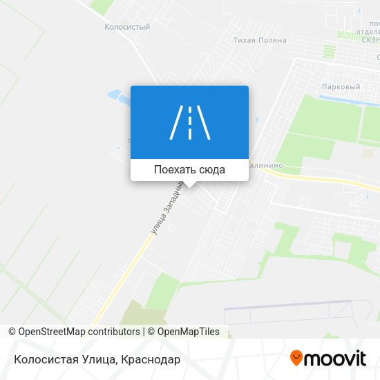 Карта Колосистая Улица