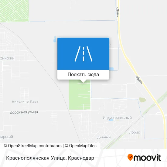 Карта Краснополянская Улица