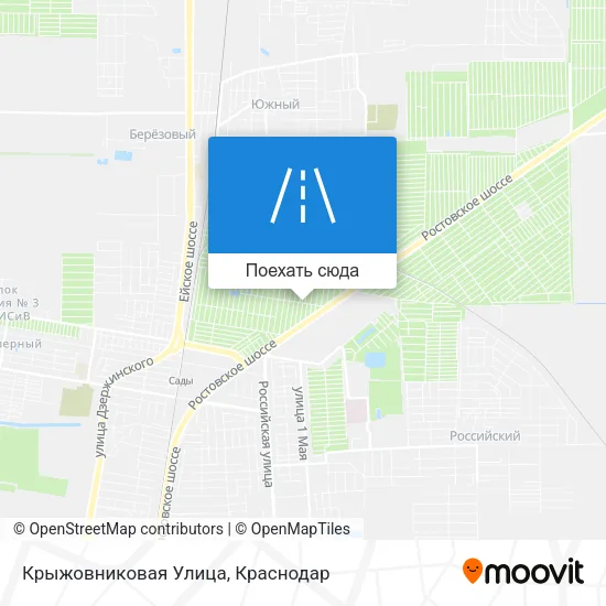 Карта Крыжовниковая Улица