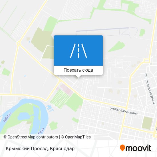 Карта Крымский Проезд