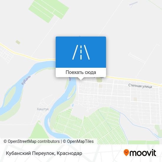 Карта Кубанский Переулок