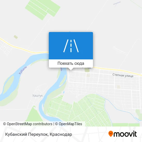 Карта Кубанский Переулок