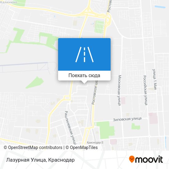 Карта Лазурная Улица