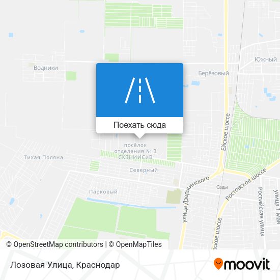 Карта Лозовая Улица