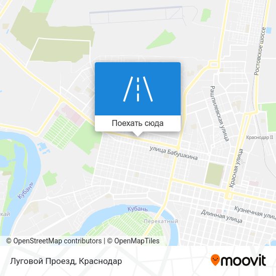 Карта Луговой Проезд
