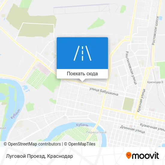 Карта Луговой Проезд