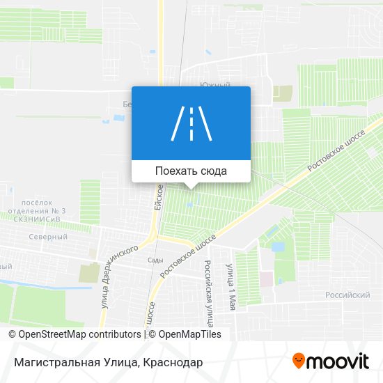 Карта Магистральная Улица