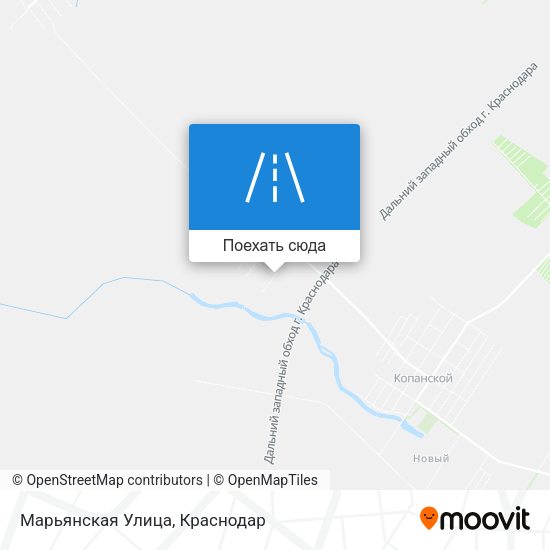 Карта Марьянская Улица