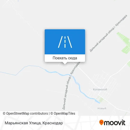 Карта Марьянская Улица