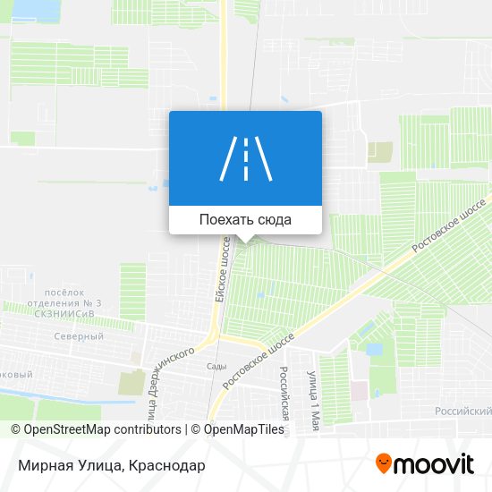 Карта Мирная Улица