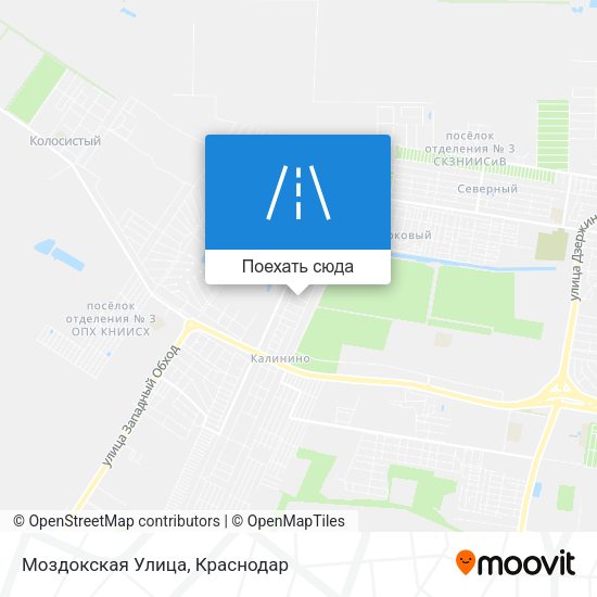 Карта Моздокская Улица