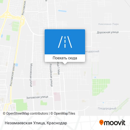 Карта Незамаевская Улица