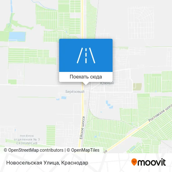 Карта Новосельская Улица