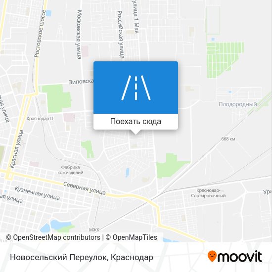 Карта Новосельский Переулок