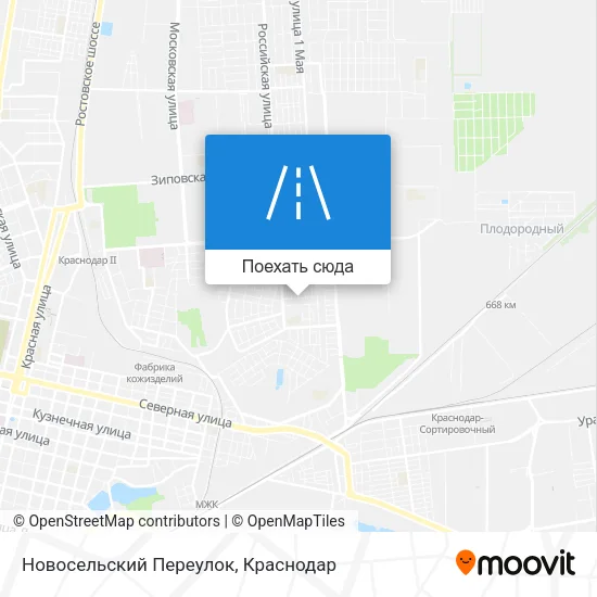 Карта Новосельский Переулок