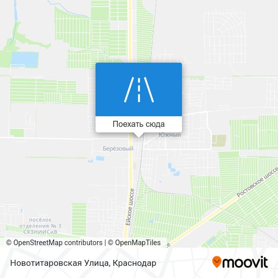 Карта Новотитаровская Улица