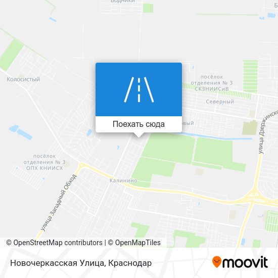 Карта Новочеркасская Улица