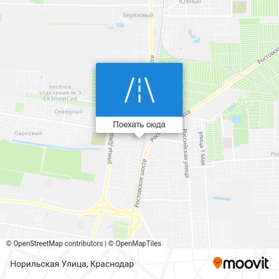 Карта Норильская Улица