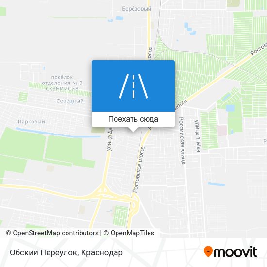 Карта Обский Переулок