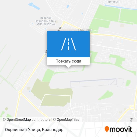 Карта Окраинная Улица