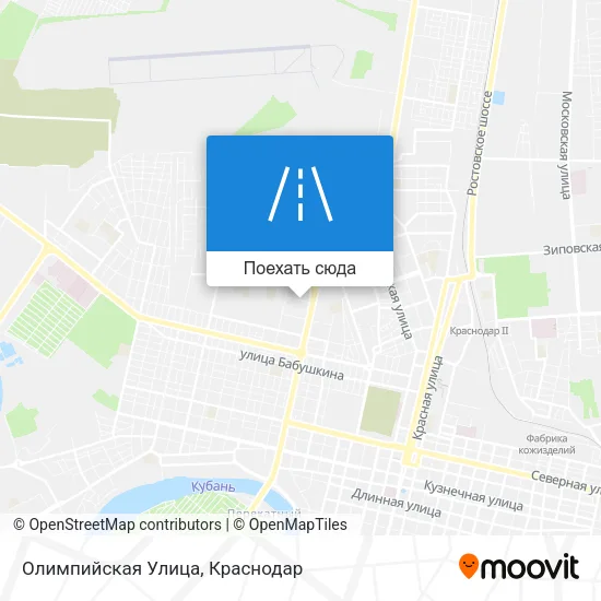 Карта Олимпийская Улица