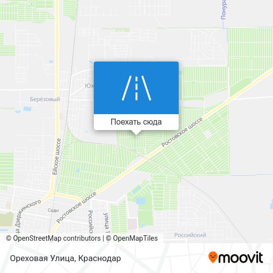 Карта Ореховая Улица